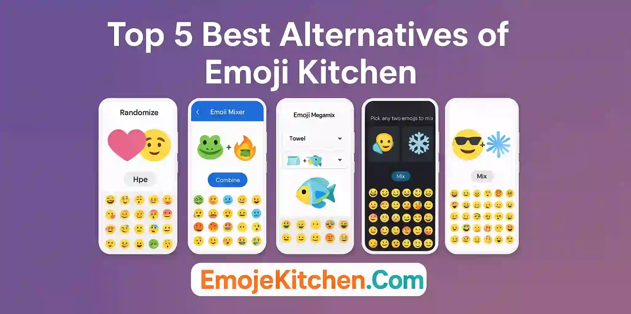 Top 5 Best Alternatives of Emoji kitchen